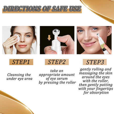 Premium Snail Peptide Eye Cream, Elastic Muscle To Reduce Puffiness And Fine Lines Around The Eye Skin Roller Massage Care Eye Cream - V.I.P Digital Presence