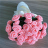 60cm New Creative Rose Bouquet Blanket (Finished), Crocheted Flower Bouquet Gift for Girlfriend - V.I.P Digital Presence