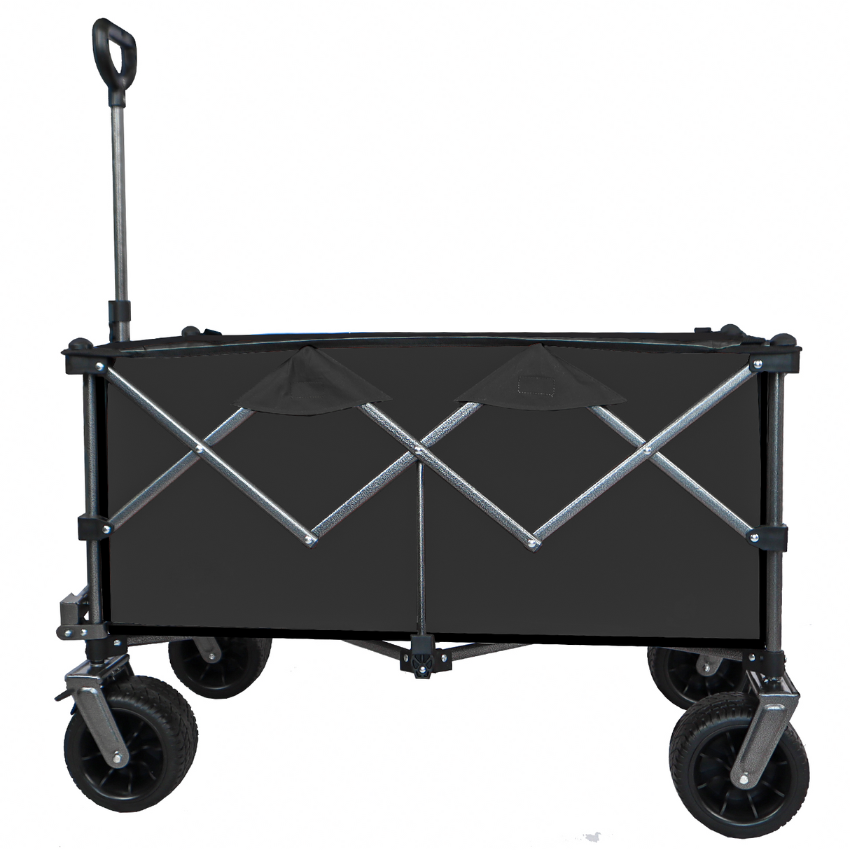 Collapsible Folding Wagon Push Pull Foldable Beach Wagon Cart - V.I.P Digital Presence
