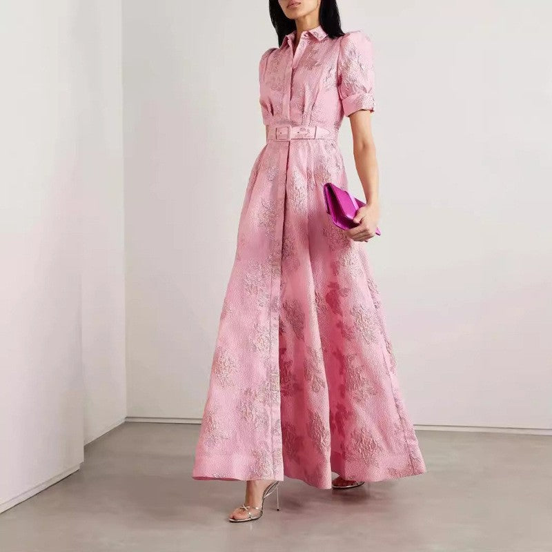 Elegant French Style Dress Vintage Charm Fashion Fitted Long Dress - V.I.P Digital Presence