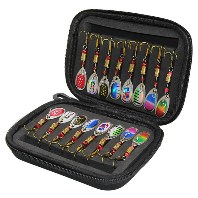 Metal Spoon Spinner Fishing Lure 16pcs Set Spoonbait Crankbaits Fishing Wobblers for Pike Crochet Kit Artificial Bait - V.I.P Digital Presence