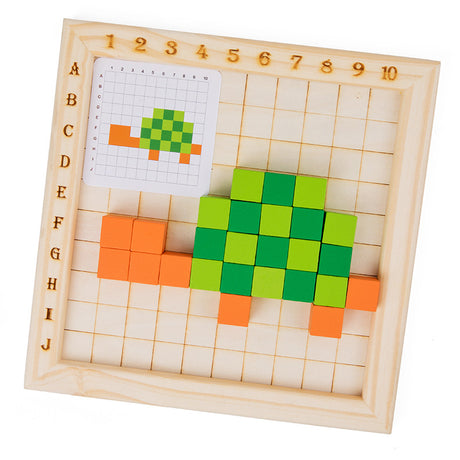 Color counting block, cube building block, color recognition sorting, stacking puzzle, children's puzzle, early education, wooden toy - V.I.P Digital Presence