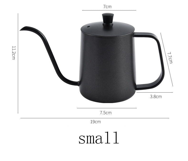 Household coffee hand brewing pot with narrow mouth and long mouth coffee pot with lid - V.I.P Digital Presence