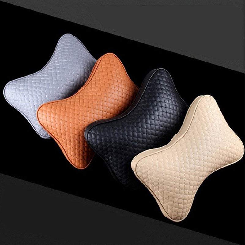 1 pair Luxury Linen material car headrest pillow Unisex Breathable Auto Neck Rest Headrest Cushion Pillows 4 seasons Universal - V.I.P Digital Presence