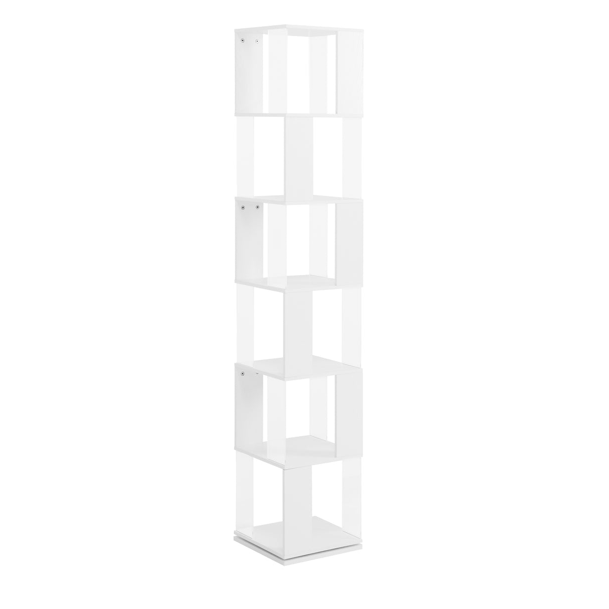 6-layer rotating acrylic board simple bookshelf, multi-functional creative bookshelf for students in the living room - V.I.P Digital Presence