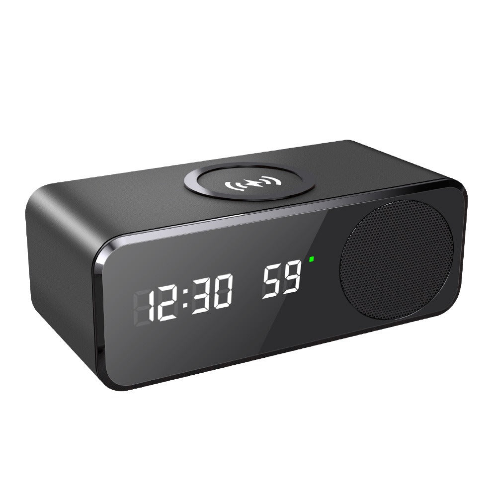 Time display wireless charging Bluetooth speaker compatible clock function thermometer wireless - V.I.P Digital Presence
