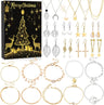 DIY creative children's bracelet jewelry 24-grid calendar Christmas holiday surprise blind box silver set - V.I.P Digital Presence