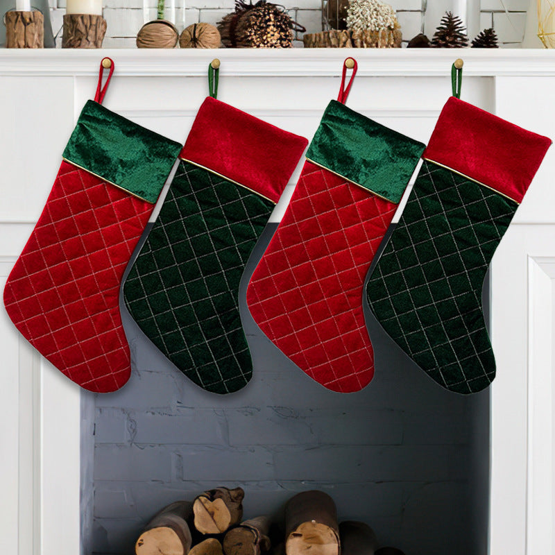 Christmas Socks Decorations Pet Christmas Fireplace Christmas Tree Pendant Gift Bag Socks - V.I.P Digital Presence