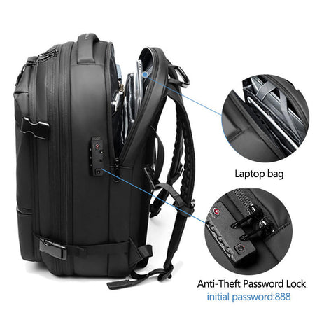 Air Tight Bags Valve Vacuum Compression Backpack system Expandable waterproof bagpack back pack travel laptop bag backpacks - V.I.P Digital Presence
