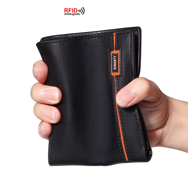 New Korean Youth Leather Zipper Short Men's Wallet Retro US Dollar Wallet - V.I.P Digital Presence