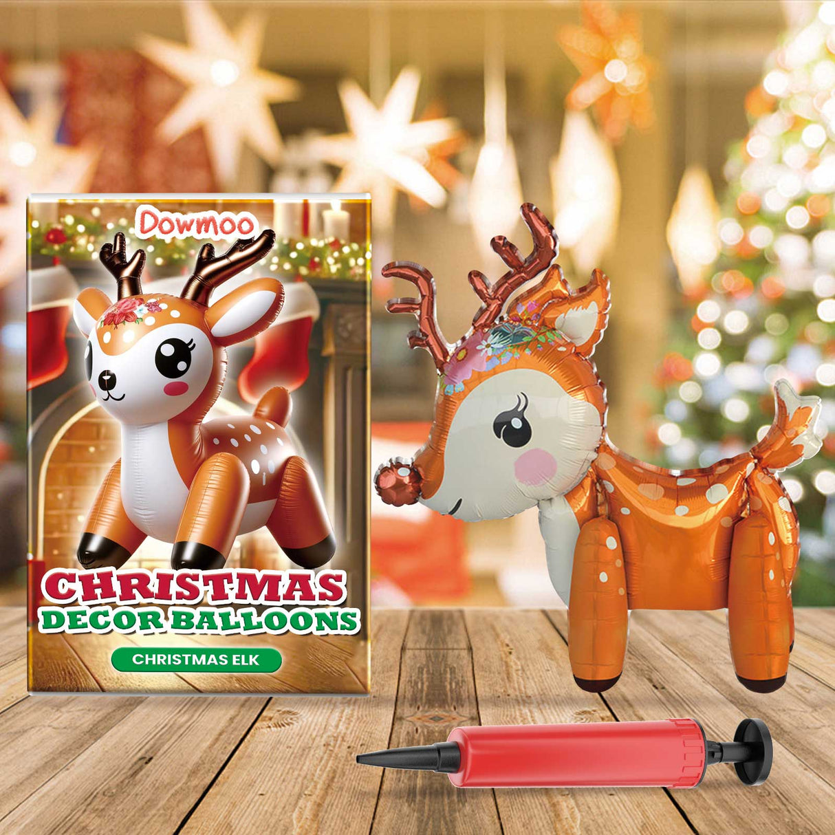 Christmas Balloons Balloon Standing Santa Claus Reindeer Christmas Tree Event Atmosphere Arrangement - V.I.P Digital Presence