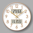 2025 New 10/12/14 - inch Electronic Calendar Wall Clock. Monitors temp & humidity. Dual - display. Mute. Quartz movement. - V.I.P Digital Presence