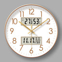 2025 New 10/12/14 - inch Electronic Calendar Wall Clock. Monitors temp & humidity. Dual - display. Mute. Quartz movement. - V.I.P Digital Presence