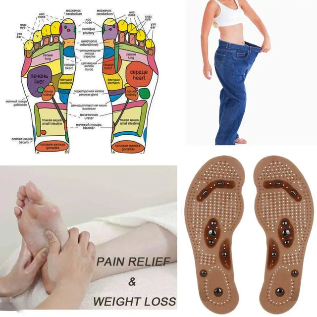 Foot Care Cushion Slimming body Gel Pad Therapy Acupressure new massaging cushion insole Magnetic Massage Shoe Insoles - V.I.P Digital Presence