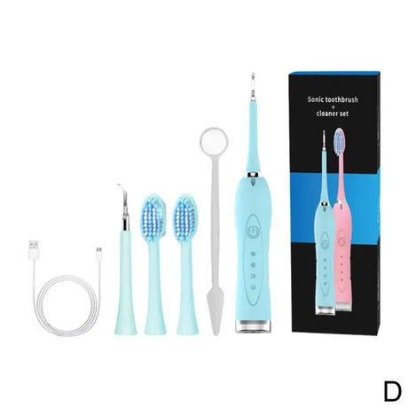Electric Tartar Remover Tartar Ultrasonic Whitening USB Rechargeable Tooth Cleaner Portable Household Dental Calculus Remover - V.I.P Digital Presence