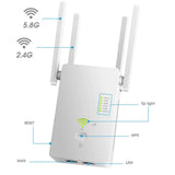 5Ghz WiFi Repeater Dual Band 2.4G& 5G Wireless Wifi Extender 1200Mbps Wi-Fi Amplifier wireless Access Point