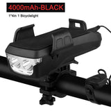 5 IN 1 Multifunction Bicycle Light USB Solar Charging Horn Phone Holder Power Bank Front Lamp For Bicycle Led Lamp Accessories - V.I.P Digital Presence