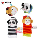 Sozzy Baby Rattles Soft Plush Toys 4 piece - V.I.P Digital Presence