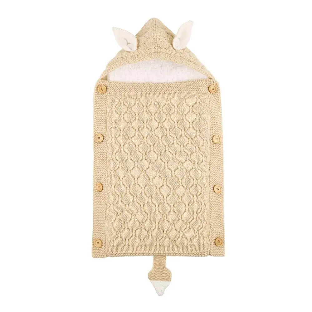 Baby Sleep Bag Newborn Sleepsack Warm Knitted Stroller Sleep Sack Toddler Knit Swaddling Blanket  for 1-12Months - V.I.P Digital Presence