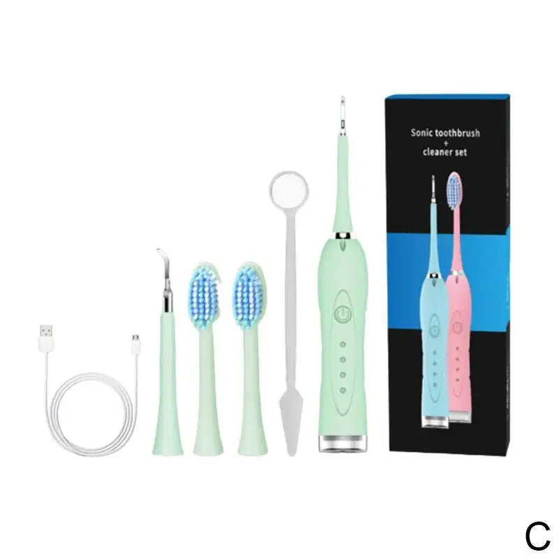Electric Tartar Remover Tartar Ultrasonic Whitening USB Rechargeable Tooth Cleaner Portable Household Dental Calculus Remover - V.I.P Digital Presence