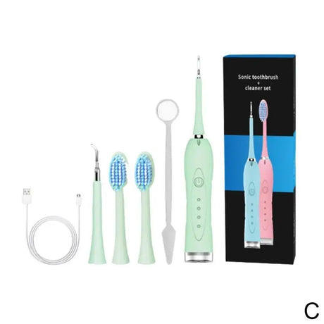 Electric Tartar Remover Tartar Ultrasonic Whitening USB Rechargeable Tooth Cleaner Portable Household Dental Calculus Remover - V.I.P Digital Presence