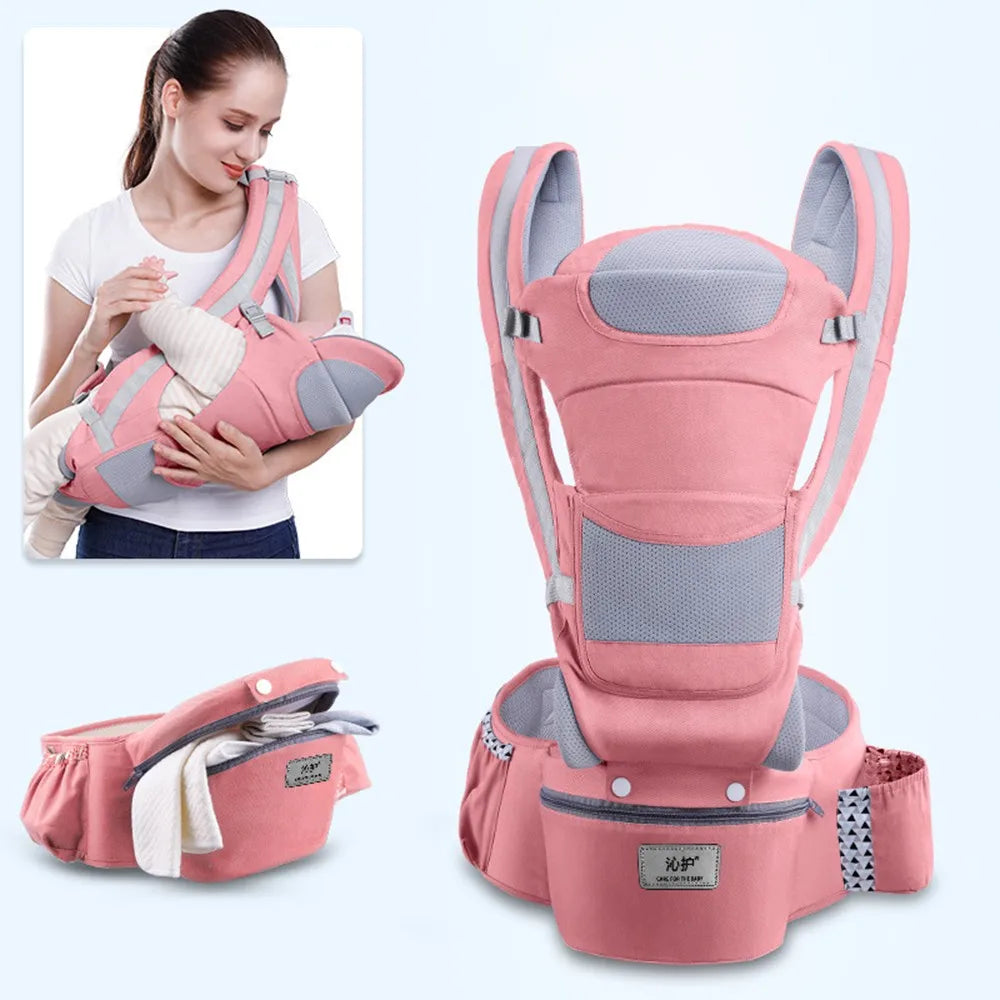 Portabebés ergonómico de 0 a 48 meses, 3 en 1, con asiento frontal, tipo canguro