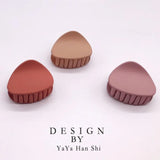 Korean Fashion Design Women Hair Claw Solid Color Hair Crab Retro Square Scrub Hair Clips - V.I.P Digital Presence