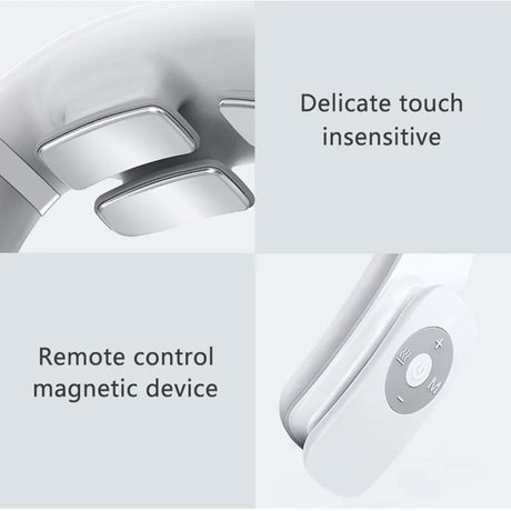 Youpin Jeeback G3 Electric Wireless Neck Massager TENS Pulse Relieve Neck Pain 4 Head Vibrator Heating Cervical Massage Tools - V.I.P Digital Presence
