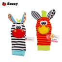 Sozzy Baby Rattles Soft Plush Toys 4 piece - V.I.P Digital Presence