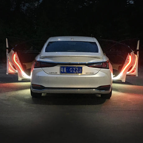 Led Car Door Warning Lights 120cm Anti-collision Strobe Flashing Safety Lamp Streamer Decorative Atmosphere Ambient Light 12V - V.I.P Digital Presence