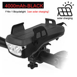5 IN 1 Multifunction Bicycle Light USB Solar Charging Horn Phone Holder Power Bank Front Lamp For Bicycle Led Lamp Accessories - V.I.P Digital Presence