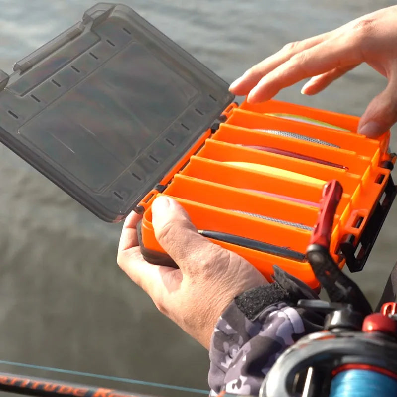 Kingdom Fishing Box 12 14 compartments Fishing Accessories lure Hook Boxes storage Double Sided High Strength Fishing Tackle Box - V.I.P Digital Presence