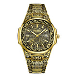 Fashion quartz watch men Brand ONOLA luxury Retro golden stainless steel watch men gold mens watch reloj hombre - V.I.P Digital Presence