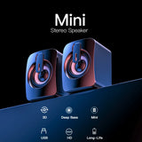 Mini Computer Speaker USB Wired Speakers 3D Stereo Sound Surround Loudspeaker For PC Laptop Notebook Not bluetooth Loudspeakers - V.I.P Digital Presence