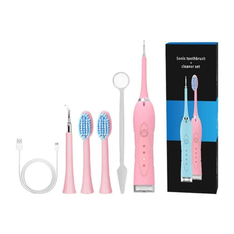 Electric Tartar Remover Tartar Ultrasonic Whitening USB Rechargeable Tooth Cleaner Portable Household Dental Calculus Remover - V.I.P Digital Presence