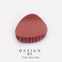 Korean Fashion Design Women Hair Claw Solid Color Hair Crab Retro Square Scrub Hair Clips - V.I.P Digital Presence