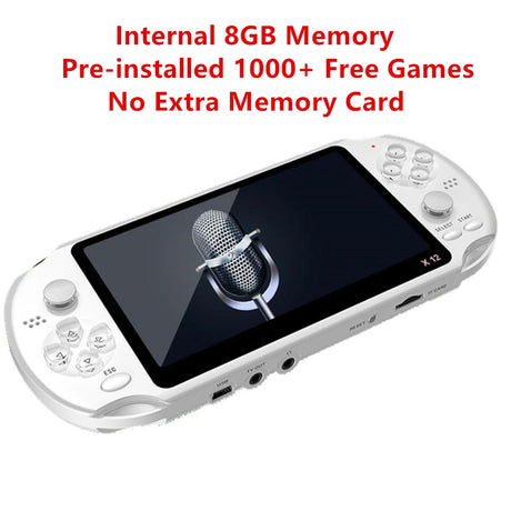 Newest 5.1 inch Handheld Portable Game Console Dual Joystick 8GB preloaded 1000 free games support TV Out video game machine - V.I.P Digital Presence