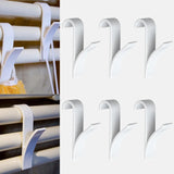 High Quality Hanger For Heated Towel Radiator Rail Clothes Hanger Bath Hook Holder Percha Plegable Scarf Hanger white 6pcs - V.I.P Digital Presence