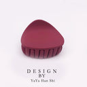 Korean Fashion Design Women Hair Claw Solid Color Hair Crab Retro Square Scrub Hair Clips - V.I.P Digital Presence