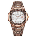 Fashion quartz watch men Brand ONOLA luxury Retro golden stainless steel watch men gold mens watch reloj hombre - V.I.P Digital Presence