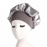 1pc Adjust Solid Satin Bonnet Hair Styling Cap Long Hair Care Women Night Sleep Hat Silk Head Wrap Shower Cap Hair Styling Tools - V.I.P Digital Presence