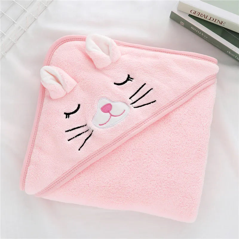Toallas con capucha para bebés y niños pequeños, bata de baño para recién nacidos, toalla de baño súper suave, manta cálida para dormir, manta envolvente para bebés, niños y niñas.