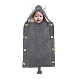 Baby Sleep Bag Newborn Sleepsack Warm Knitted Stroller Sleep Sack Toddler Knit Swaddling Blanket  for 1-12Months - V.I.P Digital Presence