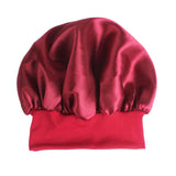 1pc Adjust Solid Satin Bonnet Hair Styling Cap Long Hair Care Women Night Sleep Hat Silk Head Wrap Shower Cap Hair Styling Tools - V.I.P Digital Presence