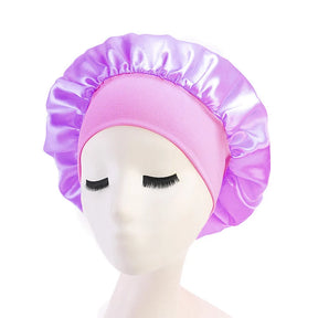 1pc Adjust Solid Satin Bonnet Hair Styling Cap Long Hair Care Women Night Sleep Hat Silk Head Wrap Shower Cap Hair Styling Tools - V.I.P Digital Presence