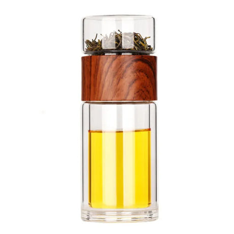 Portable Double Wall Glass Tea Mug Coffee Travel Cup Infuser Drink Bottle Tumbler Drinkware Eco-Friendly - V.I.P Digital Presence