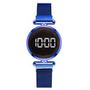 Luxury Digital Magnet Watches For Women Rose Gold Stainless Steel Dress LED Quartz Watch Female Clock Relogio Feminino Drop Ship - V.I.P Digital Presence