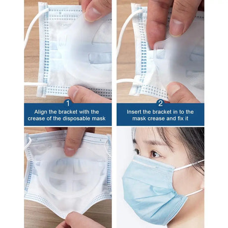 3D Mouth Mask Support Breathing Assist Help Mask Inner Cushion Bracket Food Grade Silicone Mask Holder Breathable Valve - V.I.P Digital Presence