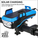 5 IN 1 Multifunction Bicycle Light USB Solar Charging Horn Phone Holder Power Bank Front Lamp For Bicycle Led Lamp Accessories - V.I.P Digital Presence