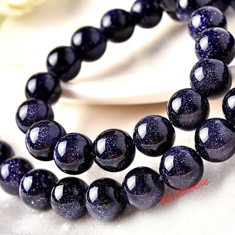 Factory price Natural Blue SandStone Round Loose Beads 16" Strand 4 6 8 10 12 MM Pick Size For Jewelry Making - V.I.P Digital Presence